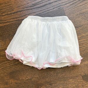 Wonder Nation White Skirt with Pink Trim